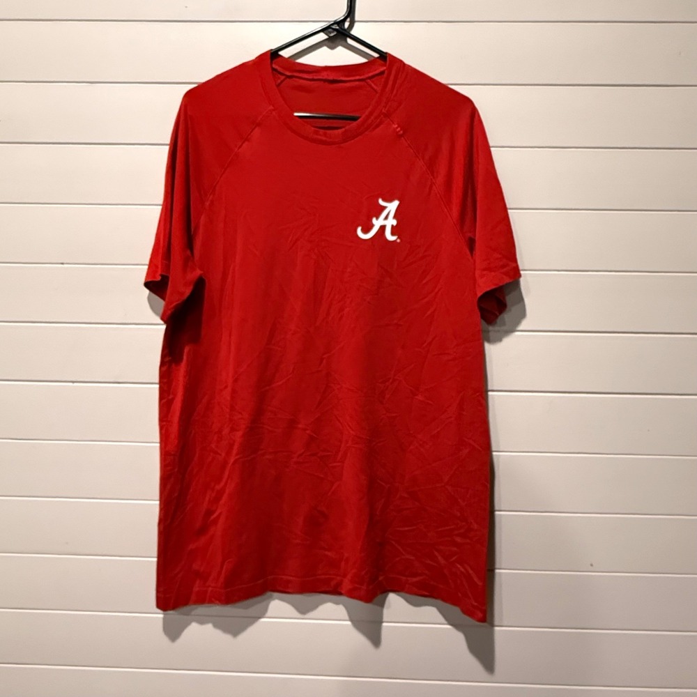Lululemon Alabama Crimson Tide Metal Vent Tech Men Large Red Short Sleeve Shirt